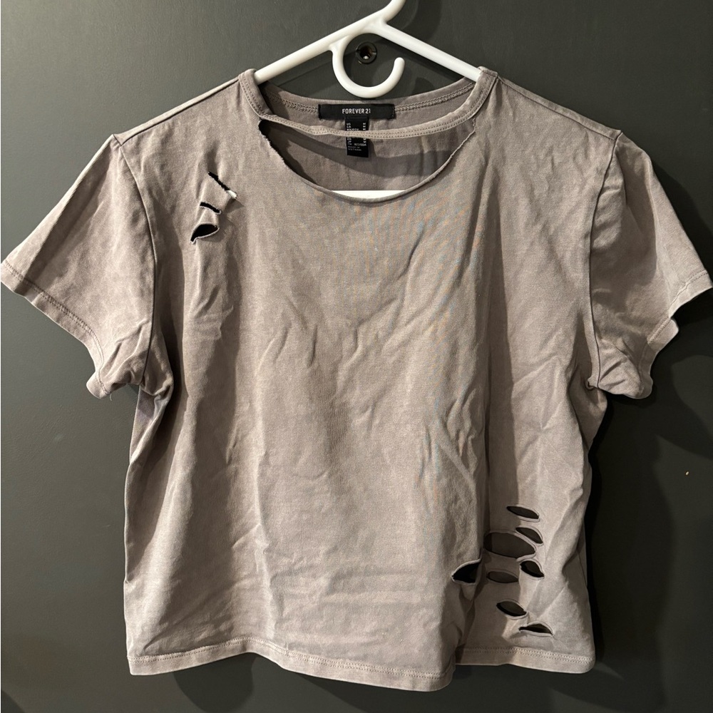 Forever 21 Charcoal Tee